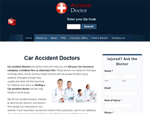 Tablet Screenshot of accidentdoctor.org